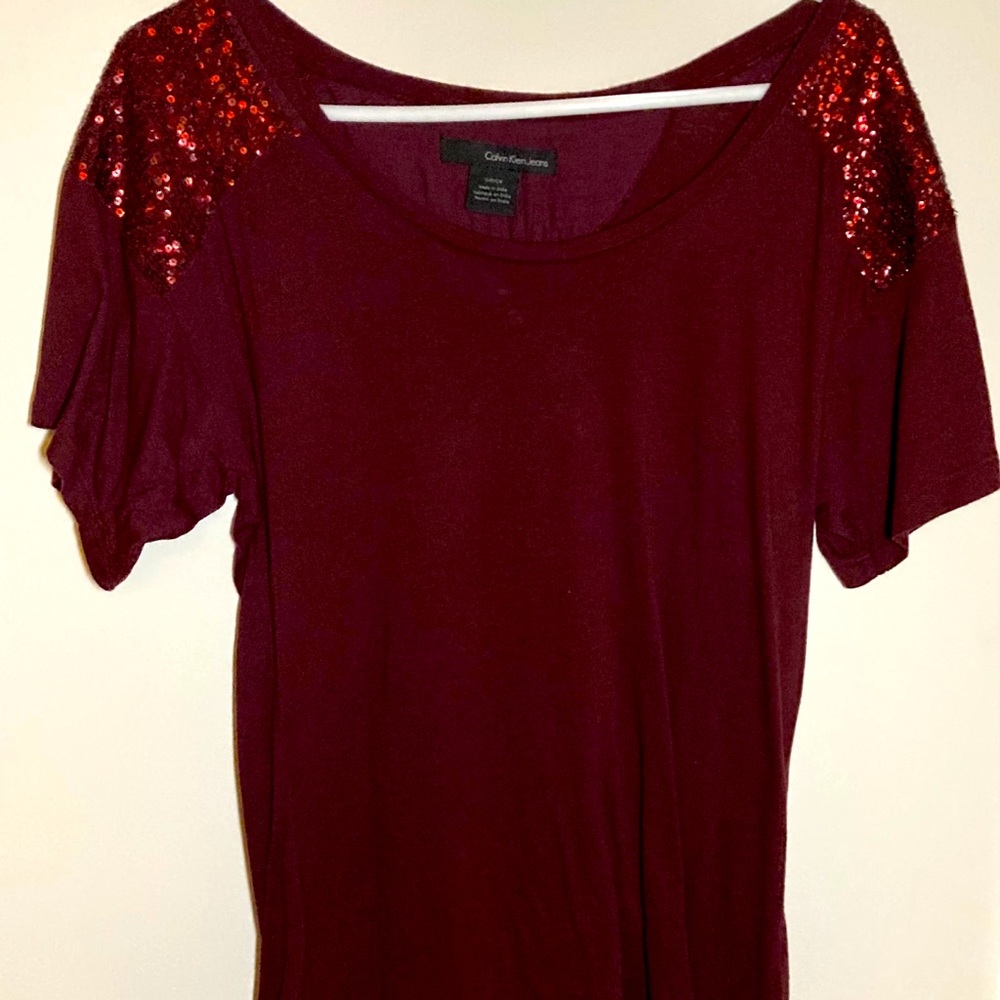 Calvin Klein Dark Cherry Top